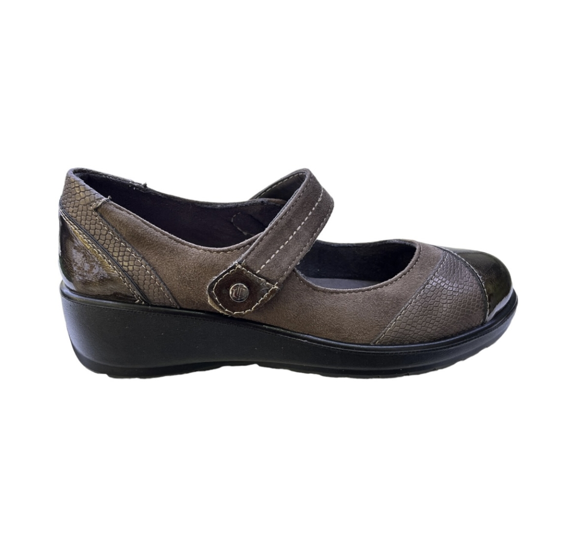 Zapato merceditas en marrón de Mysoft 23M527. M-155