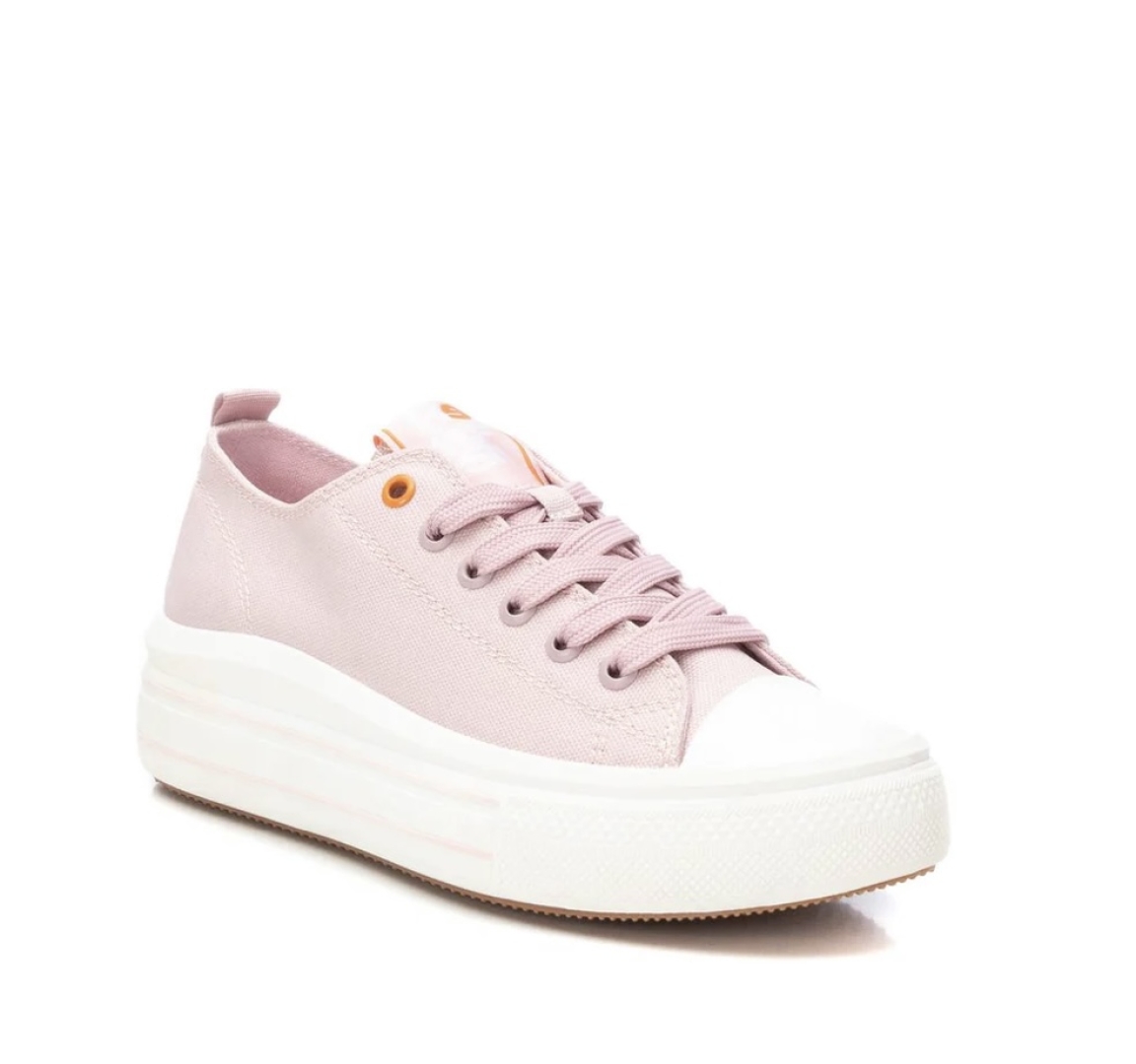 Zapatilla de lona rosa para mujer de REFRESHOES. Ref. 171930. T-441